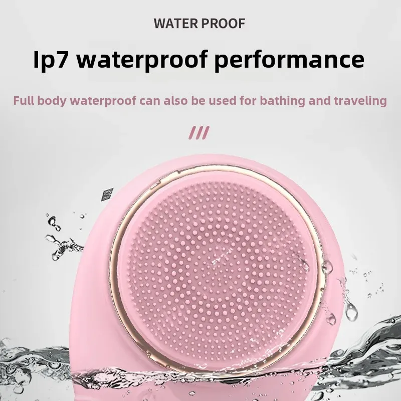 Portable Wireless Magnetic Levitation Ultrasonic Vibrating Cleaning Face Brush Rechargeable Induction Bath Brush From China