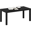 Classic Simple Coffee Table for Living Room, 38.98 (W) x 17.52 (H) x 18.9 (D) Inches, Black 5
