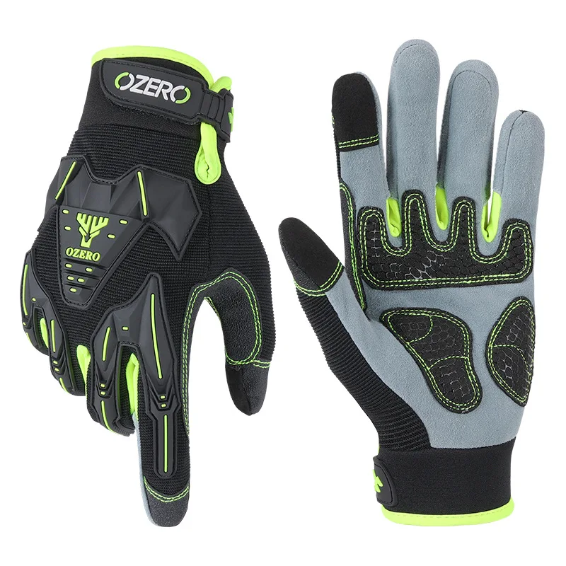 

NEW Motorcycle Deerskin Gloves Motorcycle Riding Cross-country Mountain Bike Anti-collision Outdoor Tactical Touch Screen Gloves