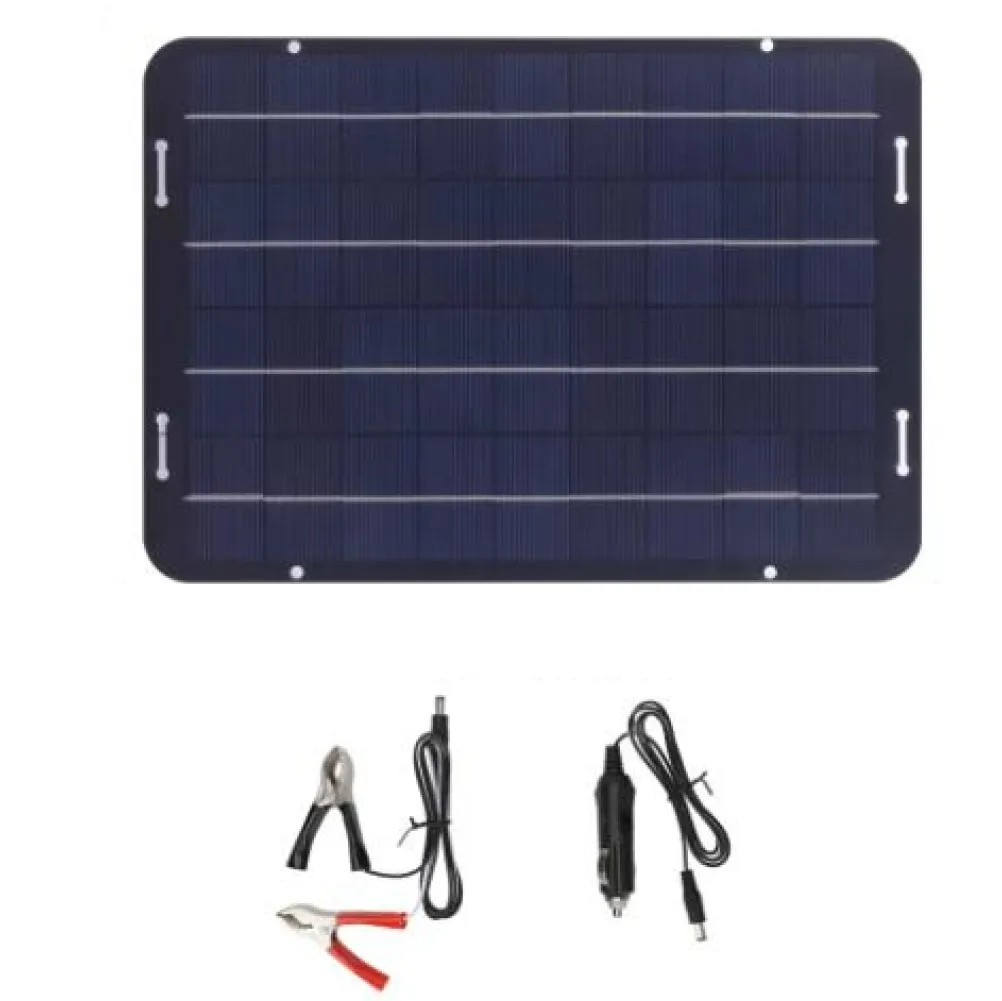 1세트 태양광 패널 60W 18V DC5521 암 커넥터 태양광 패널 충전 컨트롤러, 자동차 RV 보트 부품용 듀얼 USB QC3.0 포함