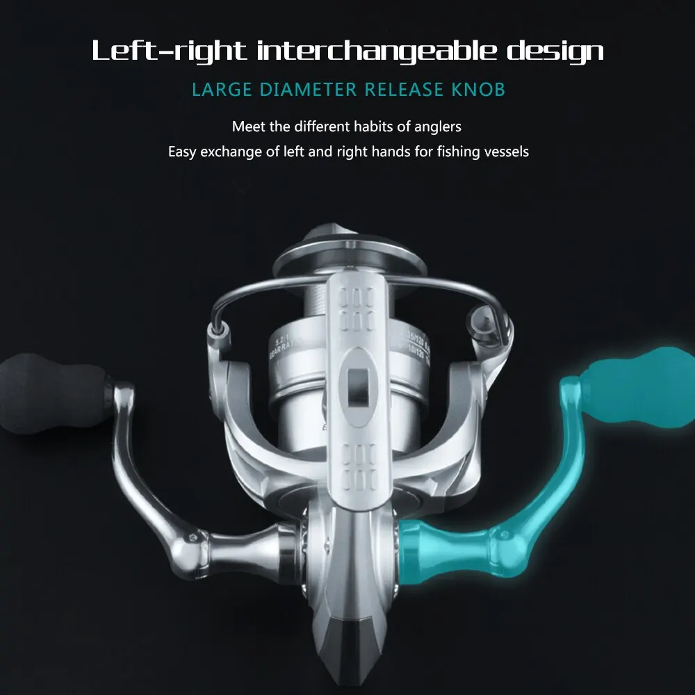Huidiao高強度ボディスピニングフィッシングリール8kg最大ウォッシャー