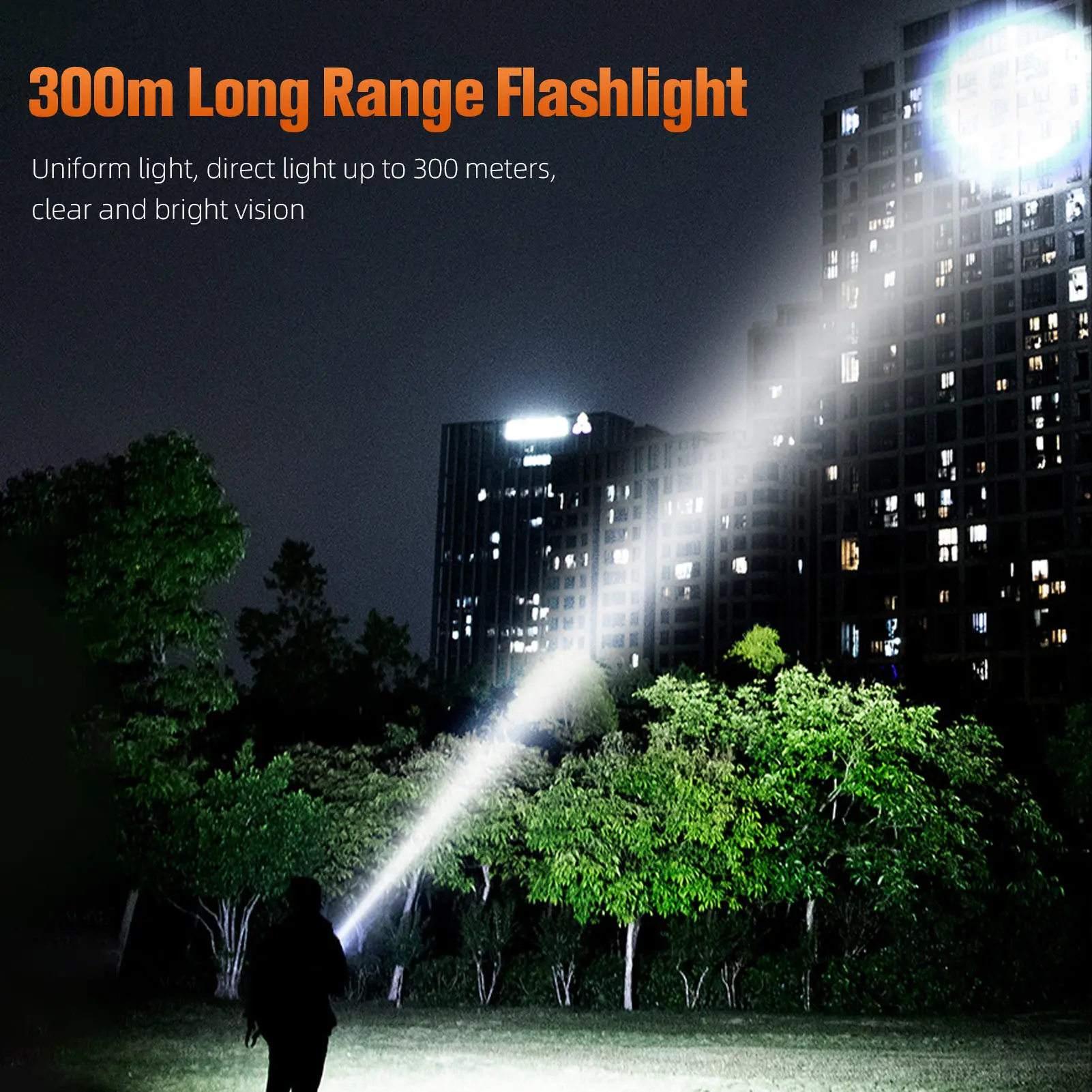 SUPERFIRE A22-S LED Leichte Taschenlampe 36 W Superhelle 2300 lm USB-C Zoombare Taschenlampe Wiederaufladbare 5200 mAh Aluminiumlegierung Cam – Detail 7