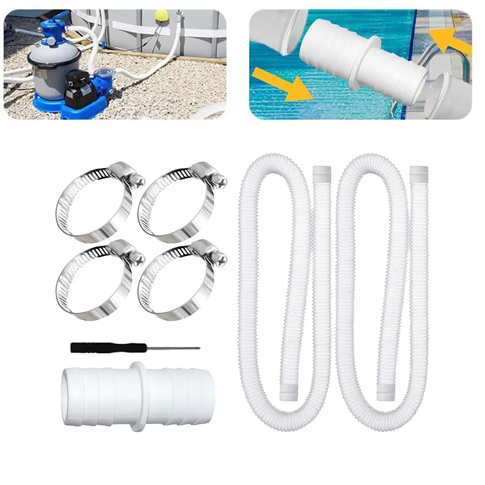 32mm 수영장 호스, 수영장 펌프 및 정원 관개용, 스테인리스 스틸 클립으로 신뢰할 수 있는 사용을 위해 설계됨