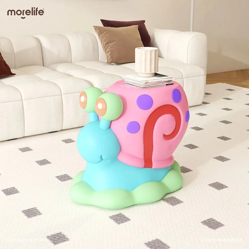 

Light Luxury Creative Snails Stool Living Room Change Shoes Stools Entrance Doors Small Household Decor Low Stool Home Furniture