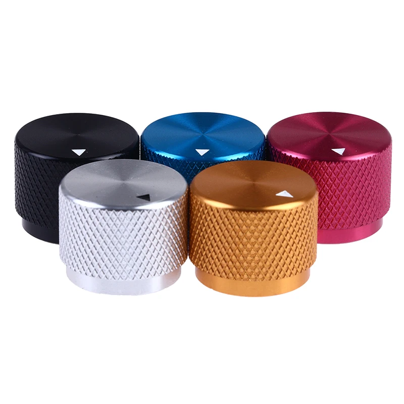 Solid Machined Metal Aluminum Rotary Encoder Potentiometer Volume Switch Knobs Amplifier Control Volume Button Knob 1Pcs rotary encoder knob