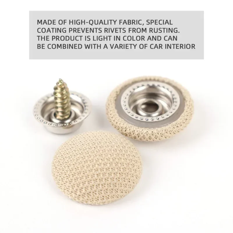 Car Fastener Clips 30/60Pcs Car Interior Roof Buckles Headliner Ceiling Cloth Fixing Screw Care Fabric Buckle Rivets Retainer Cap Repair Automotive