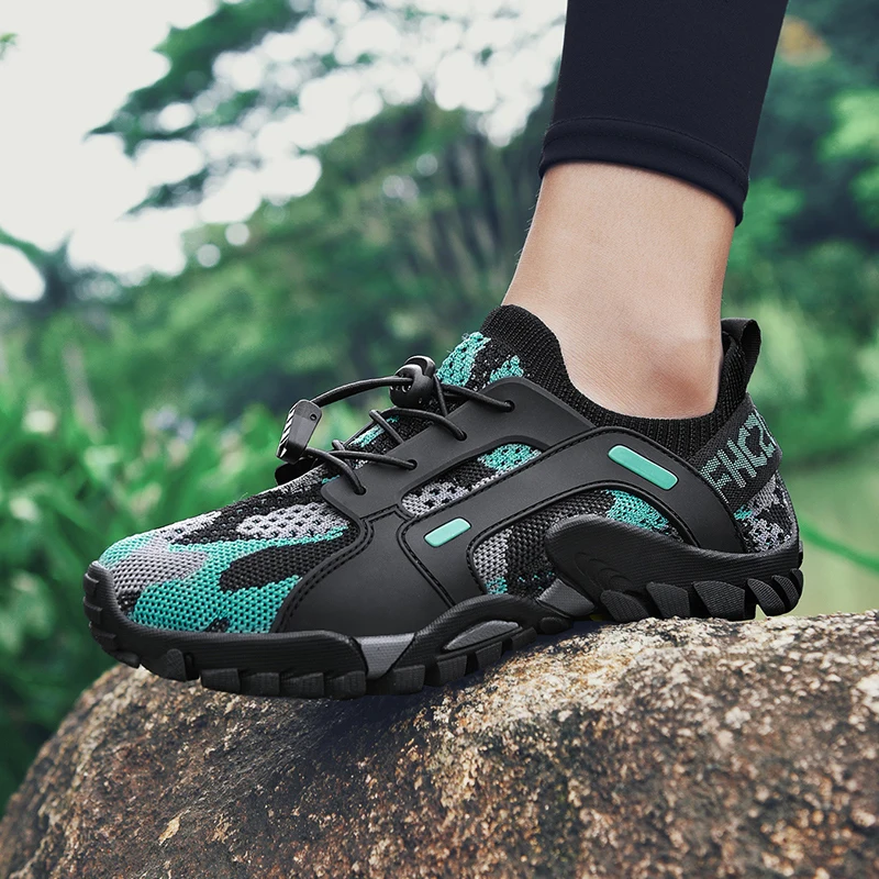 YISHEN Wading Shoes Men Hiking Shoes Mesh Breathable Aqua Shoes For Couple Quick-Drying Outdoor Climbing Sneakers Plus Size 47 6