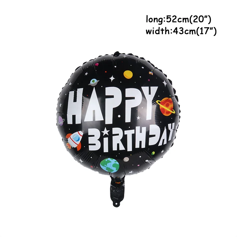 thumbnail image 1 of Globos de aluminio con números y cohetes de astronauta para fiestas temáticas del espacio exterior, decoraciones para fiestas de cumpleaños de niños, suministros para fiestas de baby shower para niños, 1 of 5