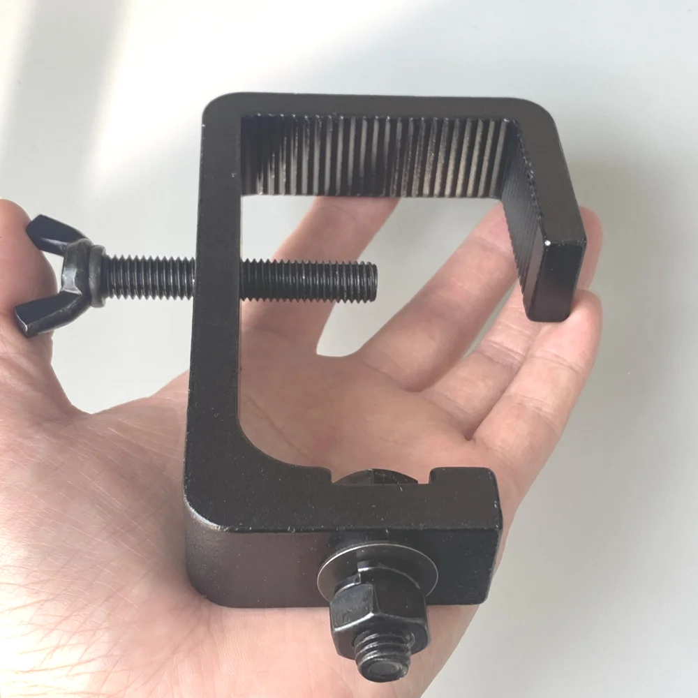 Square Tube Clamp 30-60mm Aluminum Alloy Clamp Truss Stand Hooks Load 80KG Stage Lighting Beam LED Moving Head Audio DJ Fixtures