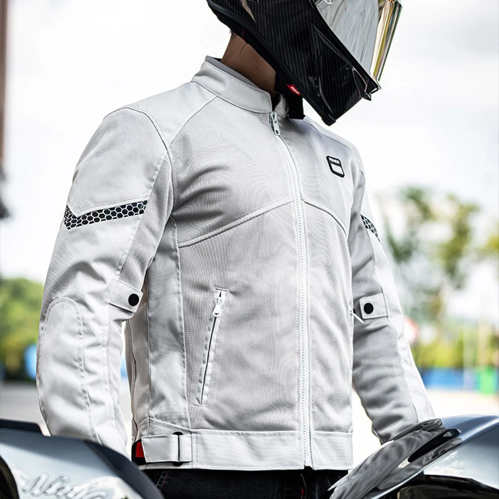 Summer Motorcycle Jacket Motocross Jacket Men Women Protective Gear mesh Motorbike Riding XS-7XL