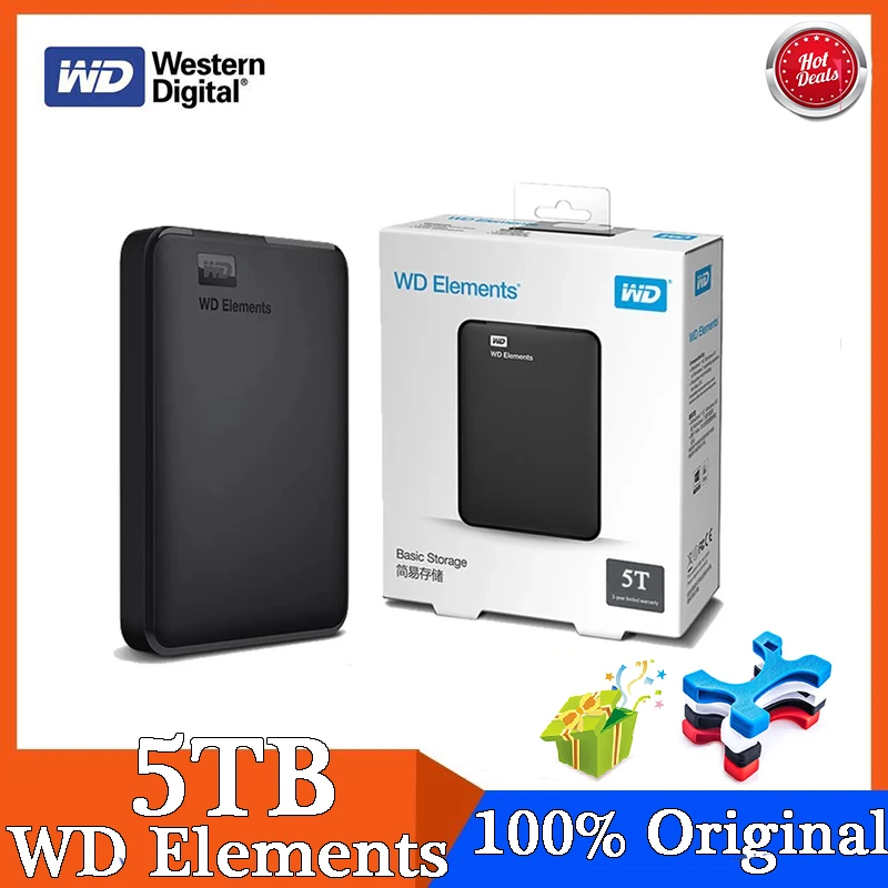 PC周辺機器新品・未開封 Western Digital 外付けHDD 5TB