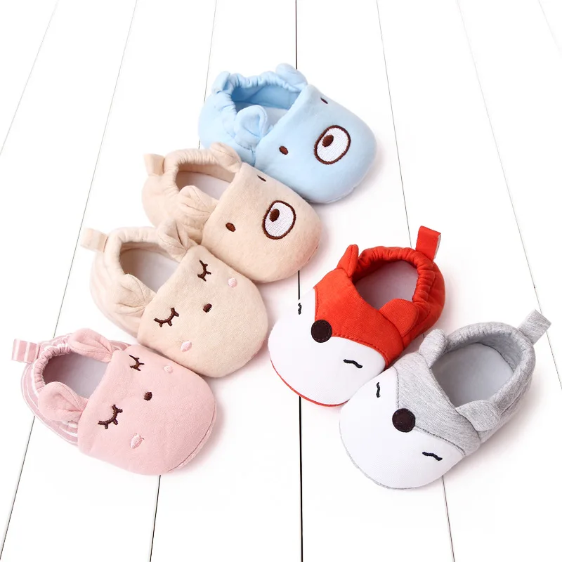 Cute Cartoon Sock Shoes 0-18M Doll Soft Soled Children's Floor Sports Shoes BeBe Toddler Walking