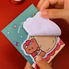 5Pcs/Lot Kawaii Cartoon Little Bear Christmas Post Sticky Notes Cute Bear Sled Snowmen Memo Pad School Office Pasted Notebook 4