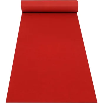 Red Carpet Runner Aisle Runner Party Runway Hallway Rug Floor Mat Prom Decorations Outdoor Carpet Entryway Rug Indoor 2