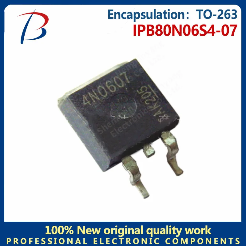 

10 шт IPB80N06S4-07 Silkscreen 4N060 7 посылка TO-263 60V80A MOS FET