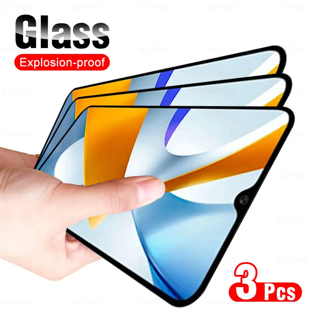 

3 шт. полное покрытие для Poco F4 GT Защитное стекло для Xiaomi Poco M4 Pro M3 Pro X3 NFC X4 Pro защитные пленки для экрана PocoF4 F4GT стекло
