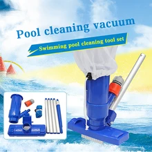 

Portable Swimming Pool Vacuum Cleaner Cleaning Tool Kit Pond Fountain Brush Vacuum Tip with Bottom Pool Cleaning Tool Set