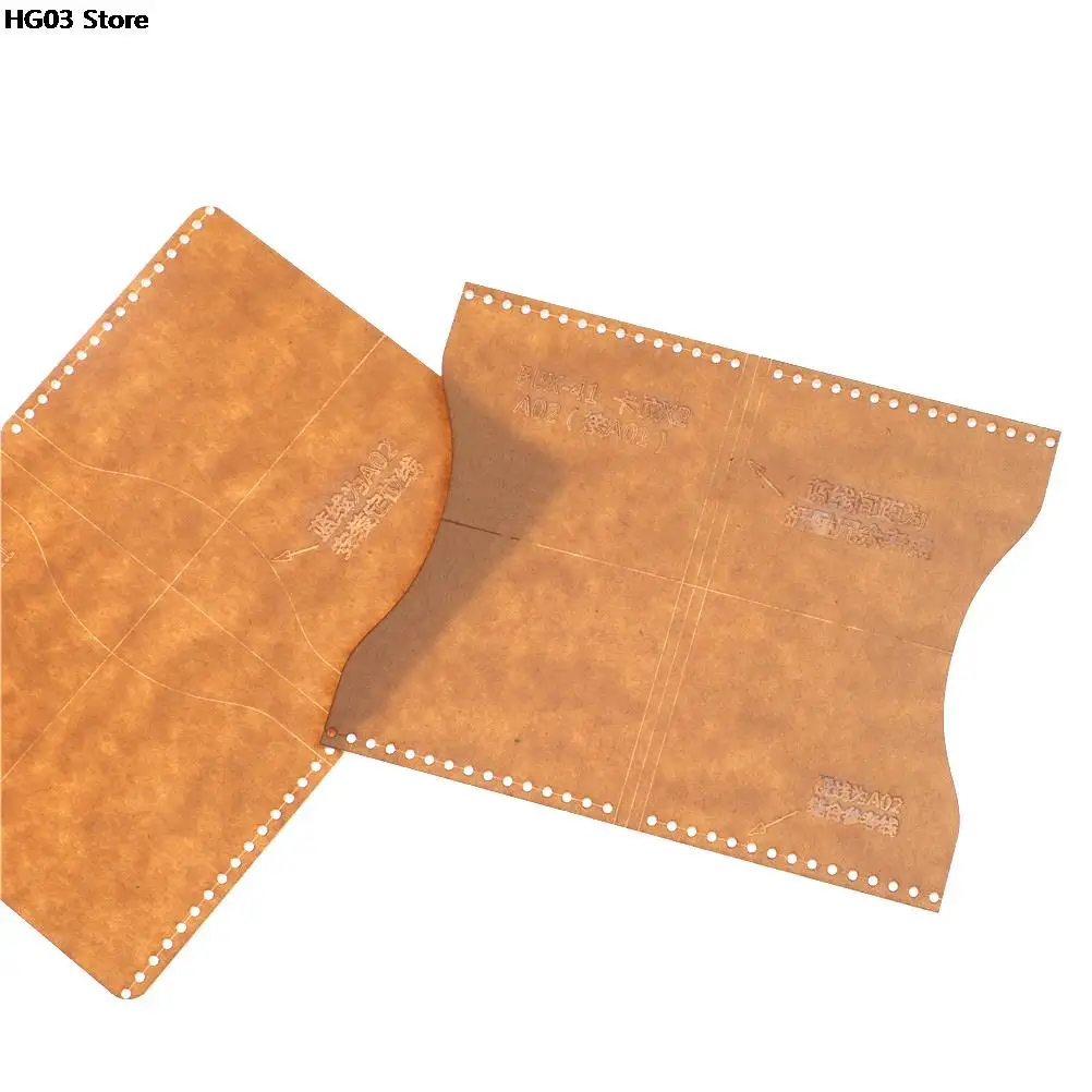 Acrylic Clear Template Handcrafting Set DIY Craft For Leather Wallet Bag Pattern leather craft tool kit leather craft tool leather craft tools leather tools sewing stencils set