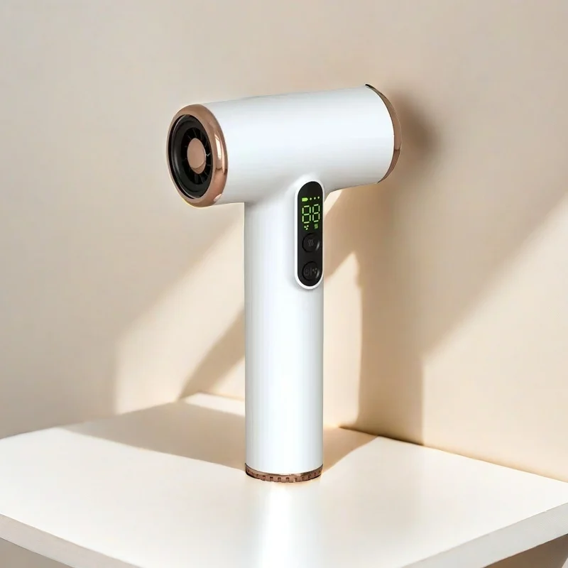 Wireless Hair Dryer USB Cordless Portable Travel Rechargeable Strong Wind Low Noise 3 Gears Hair Dryer with Lcd hair dryer portable hair dryer