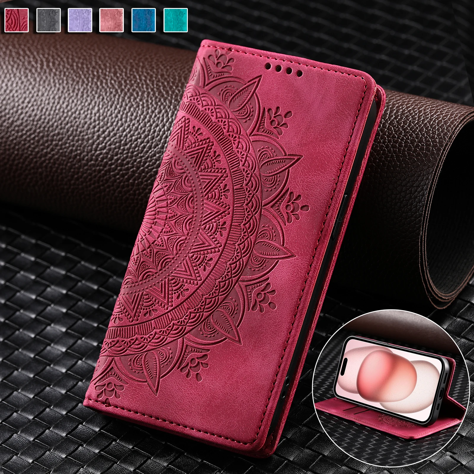 Magnetic Flip Leather Case For XiaoMi 17T 14T 15T Pro 13 13T 12 12T 11T 10T Mi POCO M6 F5 X5 X3 M5S M3 Wallet Card Phone Cover