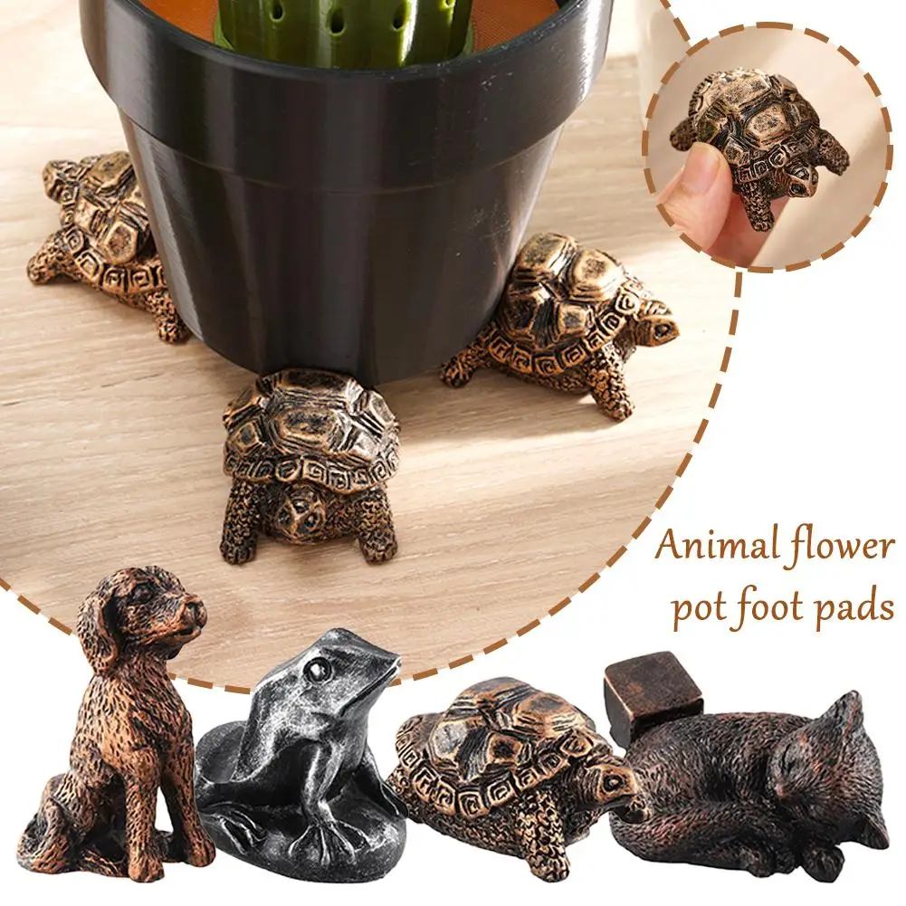 3PCS Animal Plant Pot Foot Flower Pot Support Resin Craft Decoration Outdoor Statue Garden Planter Feet Planter Support
