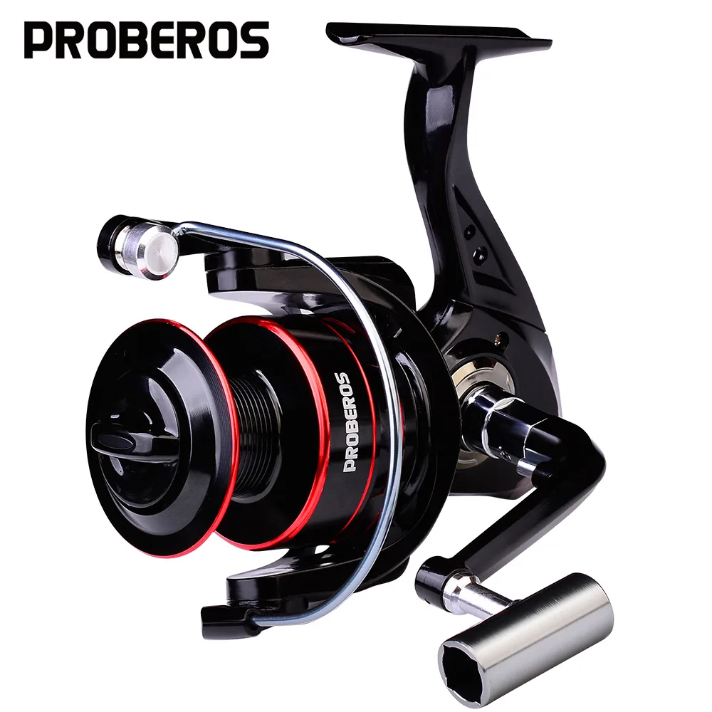 

PROBEROS 500-7000 Series All Metal Fishing Reel 5.2:1 High Speed Salt/Freshwater Reel 18KG Max Drag Spool Trolling Spinning Reel