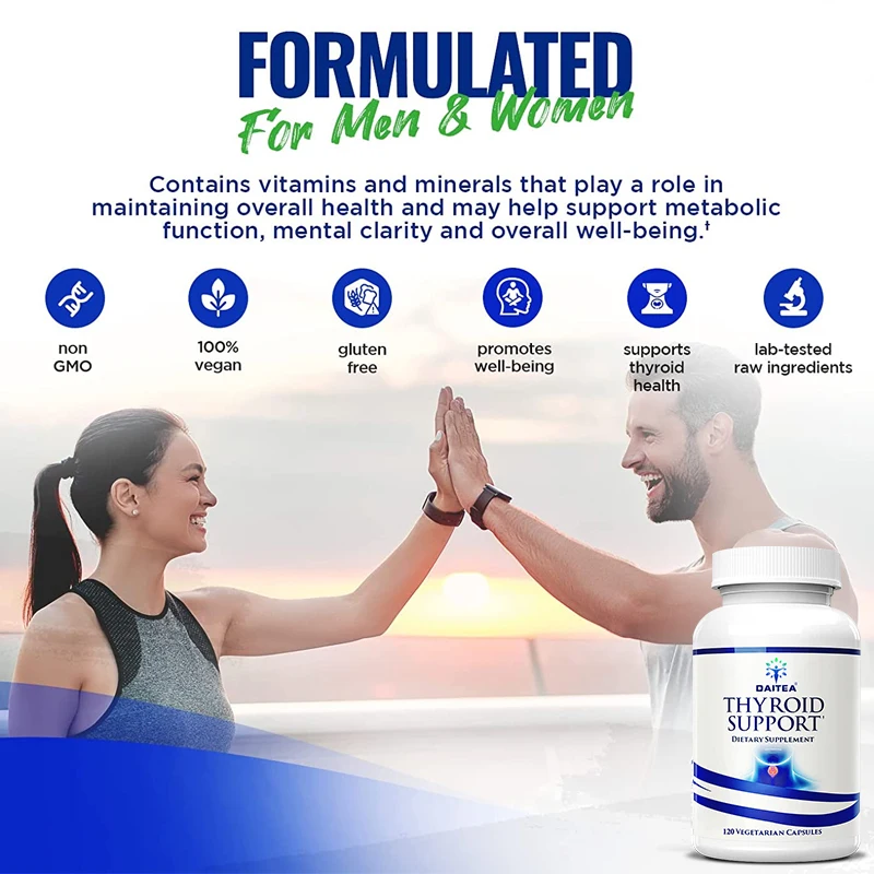 Thyroid Iodine Supplement Metabolism, Energy & Focus Formula
