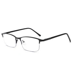 Ultra - Light Blue Light Blocking Reading Glasses for Men and Women - Metal Frame, Anti - Glare, Anti - Radiation Computer Eyewear (Black)