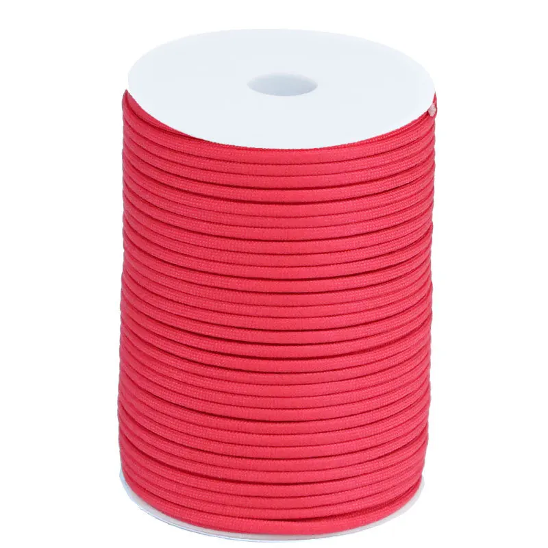 100M 550 Military Standard 7-Core Paracord Rope 4mm Outdoor Parachute Cord Survival Umbrella Tent Lanyard Strap