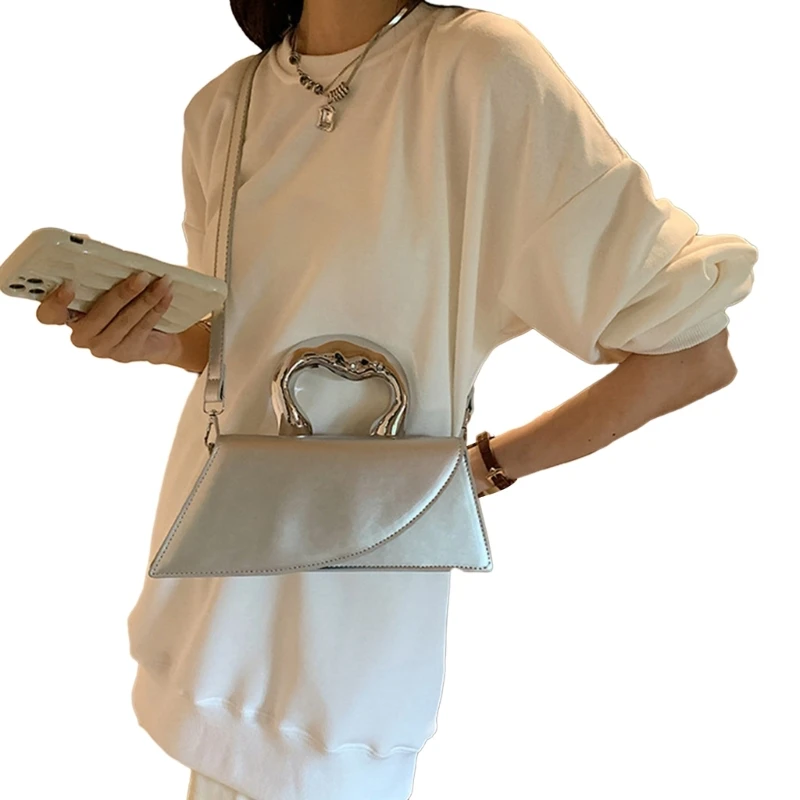 Trendy PU Bag Handheld Shoulder Bag for Students Workers & Travel Enthusiasts E74B