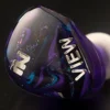 INTUAURA Purple Wideband Dynamic Driver Unit IEMs HiFi Earphone Wired Earbuds Higher-Quality Cables for Audiophiles 2
