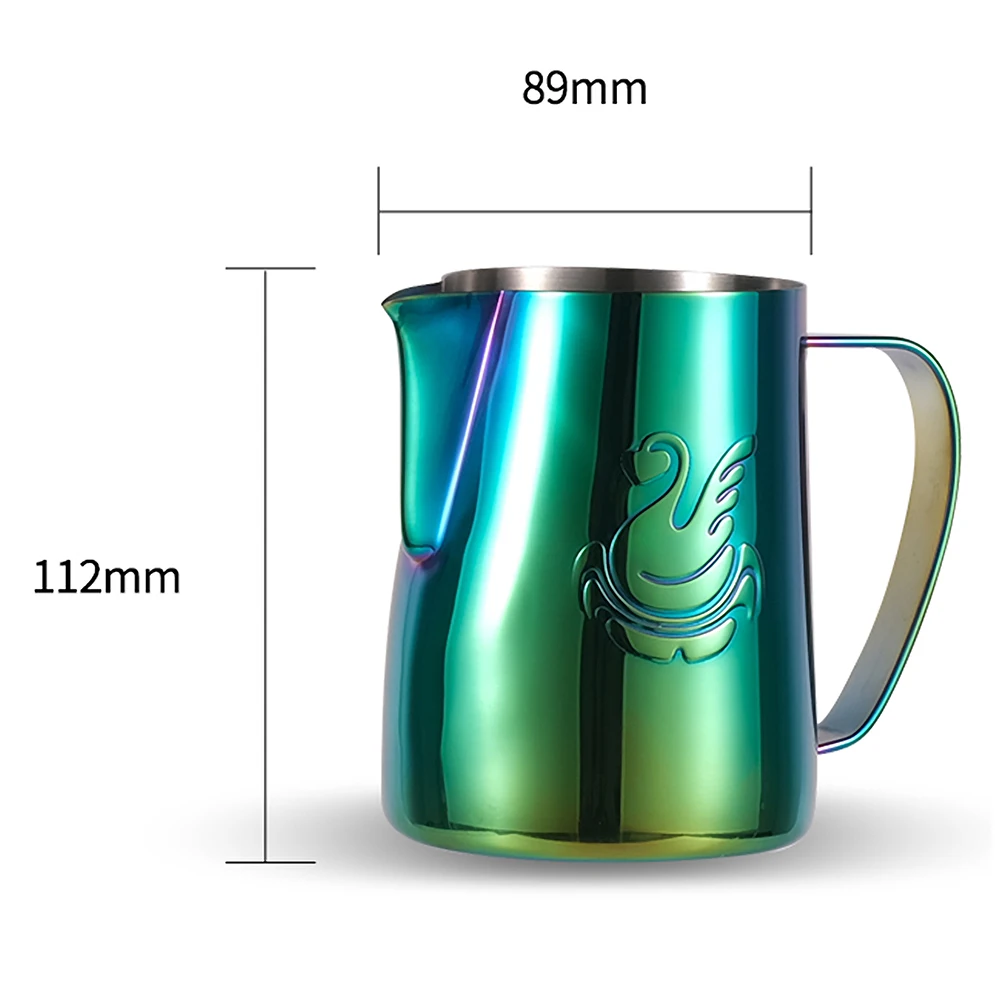 Milk Frother Jug Milk Frothing Jug 600ml Espresso Coffee Making Cup Milk Jugs Coffee Latte Art Cup Swan Frothing Pitcher