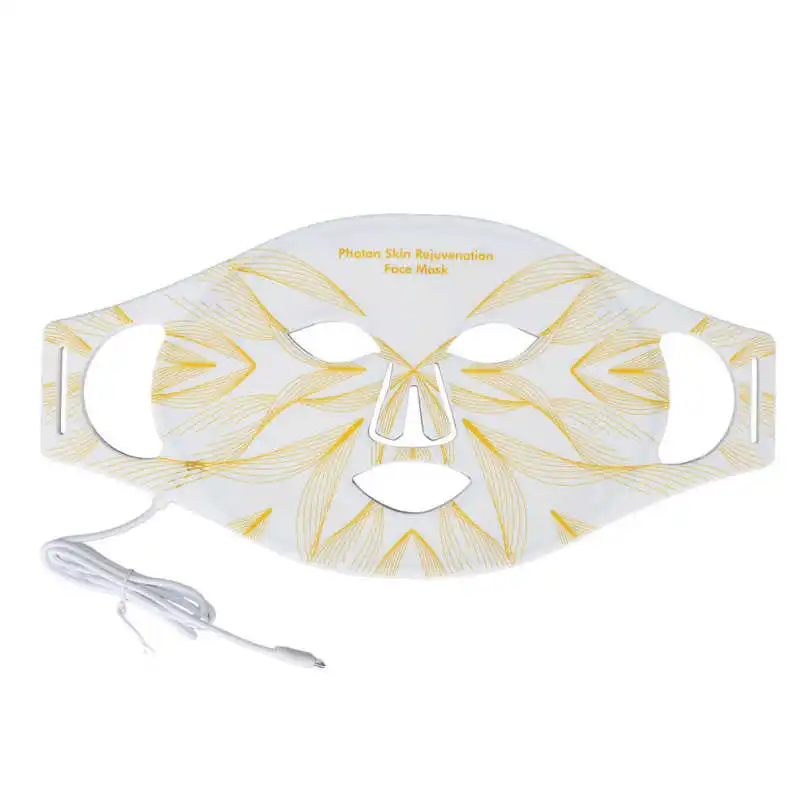 

Phototherapy Mask Safe Silicone Three Wavelengths Activate Collagen Face Phototherapy Machine Yellow LED for Beauty Salon for