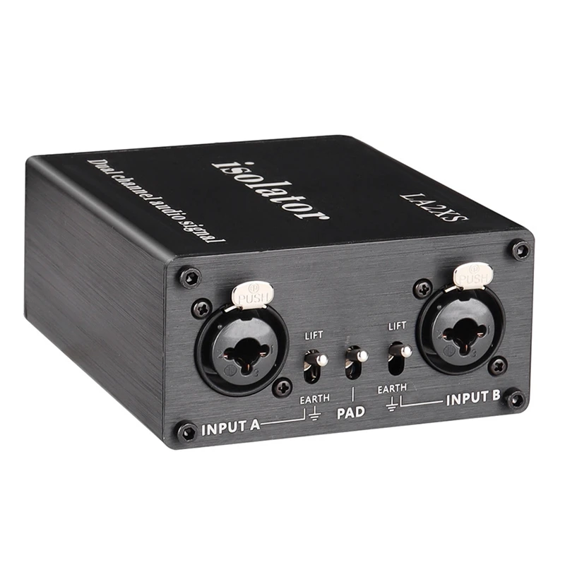 Audio Noise Isolator 1 PCS LA2XS Audio Isolator Noise Reduction Filter Eliminates Current Noise 6.5 XLR Mixer Audio Isolators