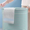 Foldable Round Dirty Clothes Laundry Basket Household Bathroom Storage Bucket Toy Clothes Storage Bag Organizer 5