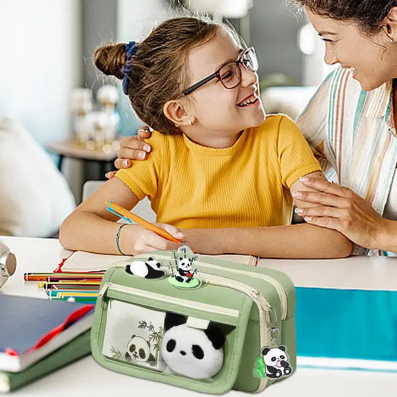 Estuche Para Lápices Con Compartimentos - Estuche Escolar Multiusos, Lona Resistente, Ideal Para Organizar útiles