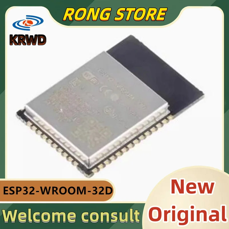 

2PCS ESP32-WROOM-32 New and Original ESP32-WROOM-32D ESP32-WROOM-32 WiFi Bluetooth dual core module MCU module