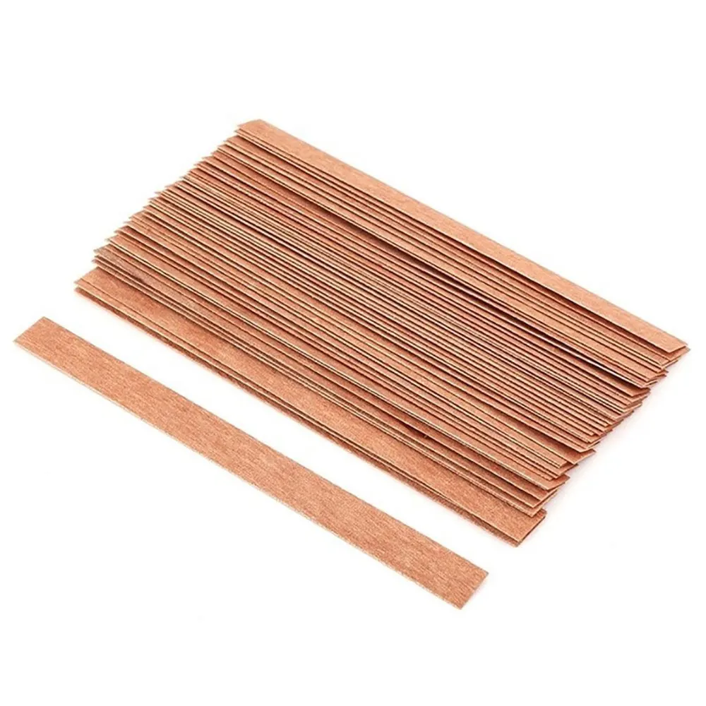 Description Picture 5 of itemFor fun 30pcs Wooden Candle Wick With Clip Base Craft Wicker Paraffin Beeswax Burning Smokeless Wick Candle Making Supplies