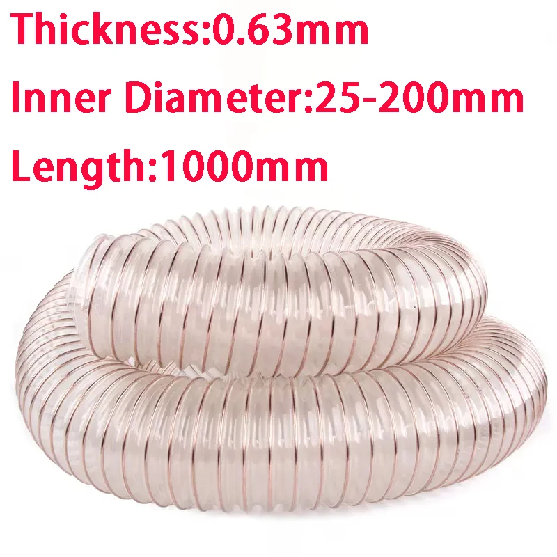1Meter063mmThicknessInnerDiameter25200mmTransparentPUTube