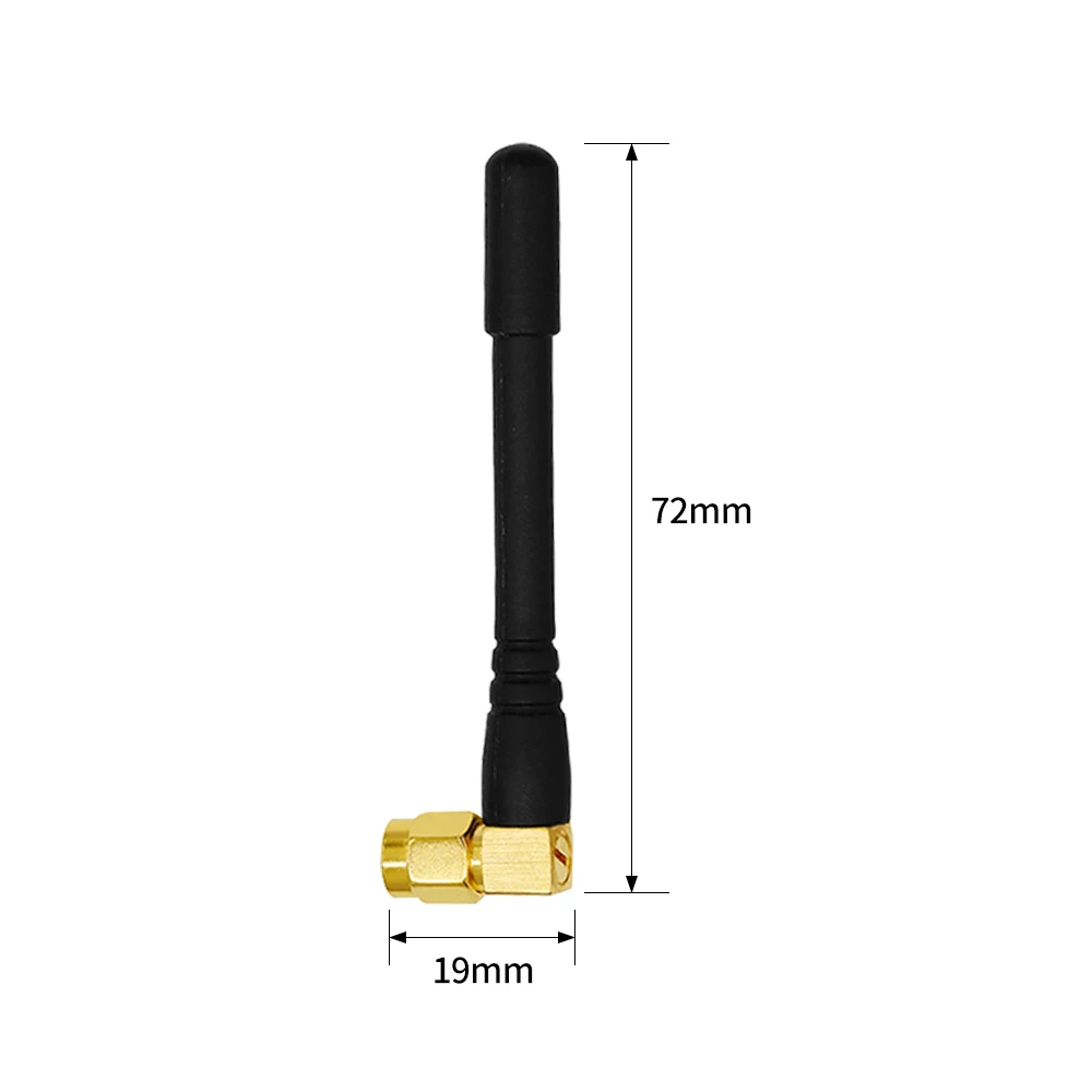 외부 옴니 433 Mhz 채찍 안테나, SMA 수 커넥터 포함, 고무 엘보우 로드 안테나, 433 Mhz