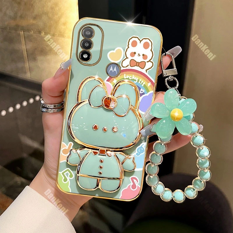 Lucky Rabbit Bracelet Plating Phone Case