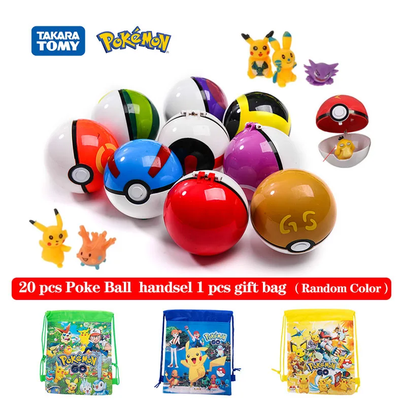 

Anime Pokemon Fairy Ball New2-3cm Cartoon Doll Pet Character Animation Action Eif Pikachu Blind Box Toy Model Children's Gift