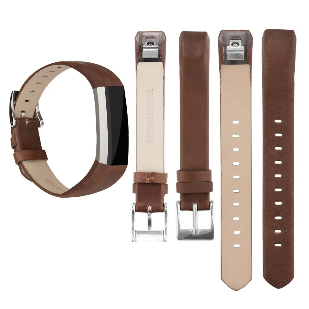 Bracelet de montre en cuir souple pour Fitbit Alta HR, accessoire de luxe