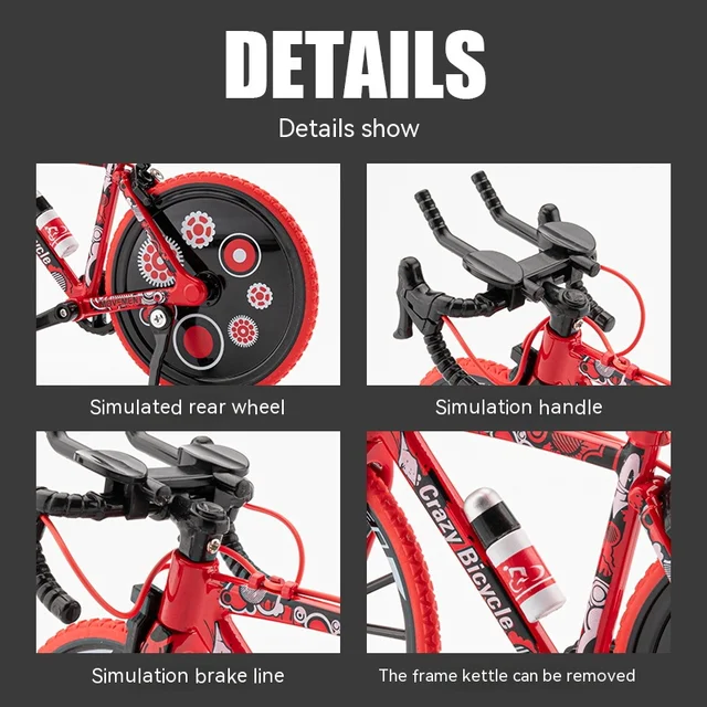 1:12 Scale TT Racing Road Bicycle Alloy 6