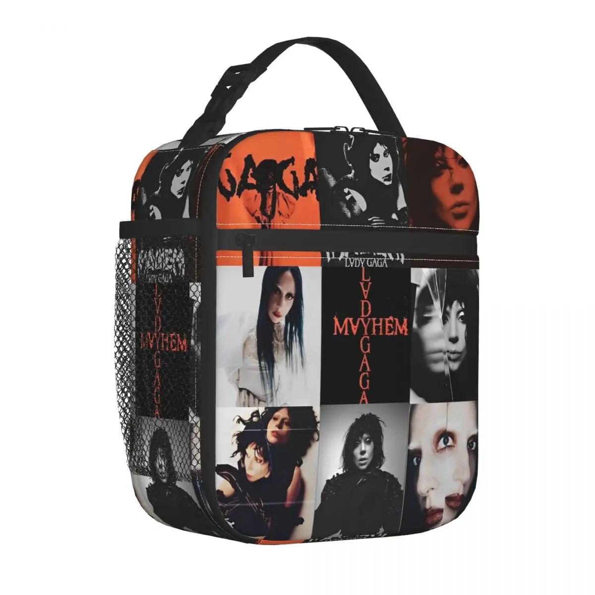 Lady Gaga Mayhem Album Accessories Insulated Lunch Tote Bag For Outdoor Food Box Reusable Thermal Cooler Lunch Boxes
