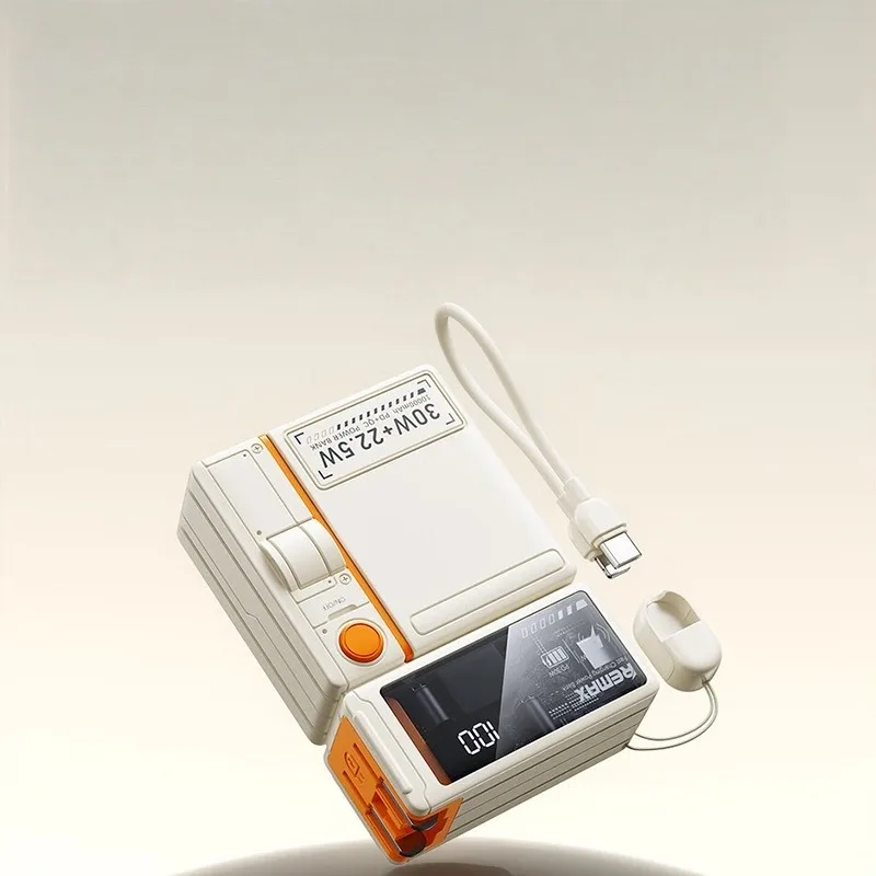 30W 20000mAh 3C 무선 고속 충전 보조배터리 (내장 랜야드 케이블 포함, 아이폰 17 호환)