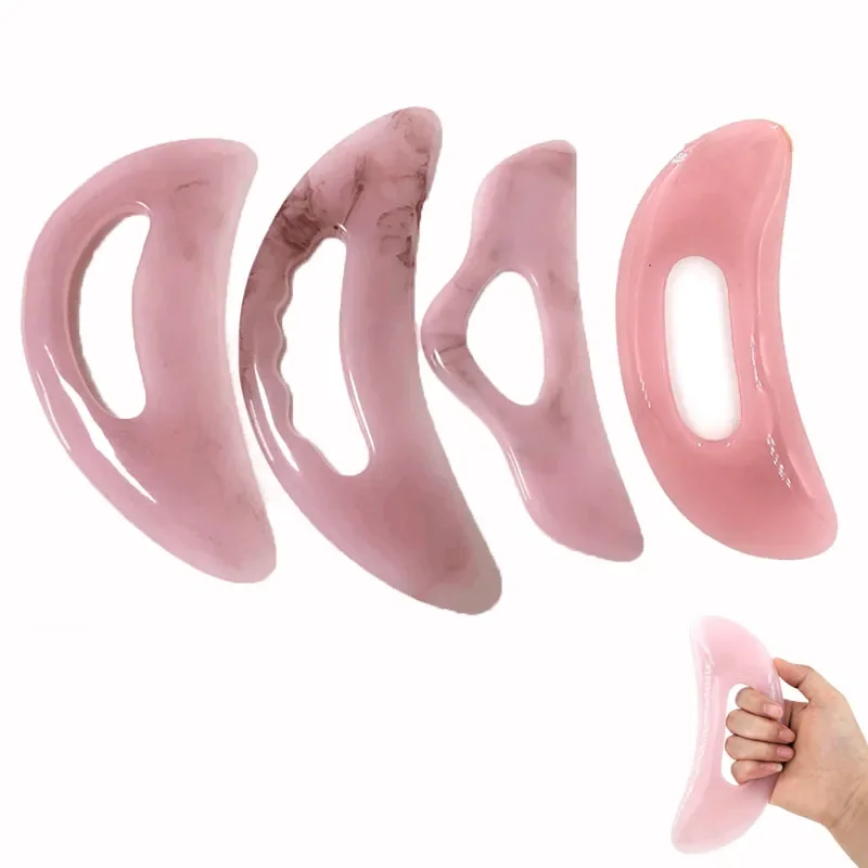 Resin Guasha Scraping Massage Scraper for Face Neck Skin Care