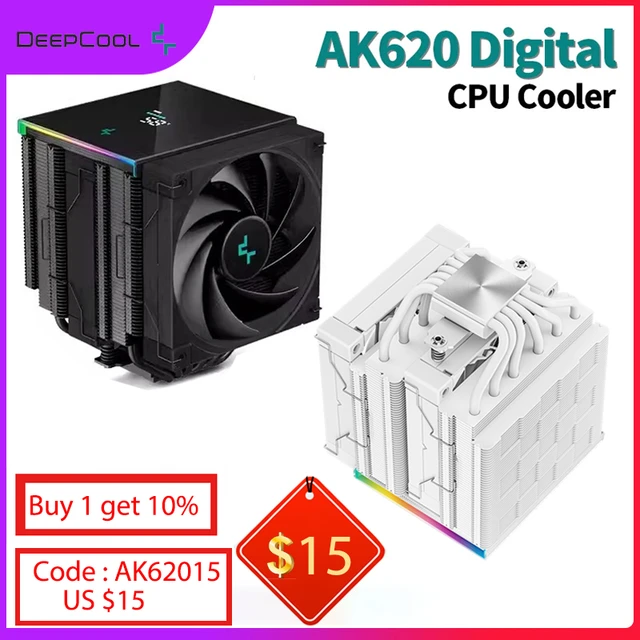 DeepCool AK620 Digital Display x99 Processor Cooler 2011 v3 Cpu Cooler 6  Heat Pipes Radiator Air Cooler For LGA2066 1700 AM5 AM4 - AliExpress