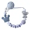 Baby Anti-drop Pacifier Clip Chain Silicone Beads Gifts Dummy Nipples Holder Clips Teethers Toys Anti-lost Babies Accessories 1