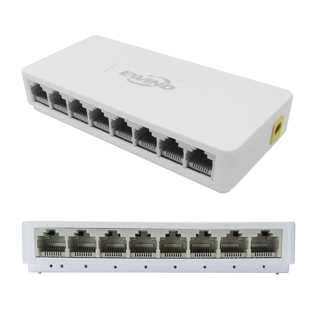 RJ45 포트 이더넷 스위치 10/100/1000Mbps 이더넷 스위치 5/8 포트 데스크탑 기가비트 네트워크 스위치 어댑터 고속 자동 MDI/MDIX